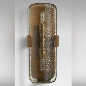 Crate & Barrel Belmont Sconce Brass NIB